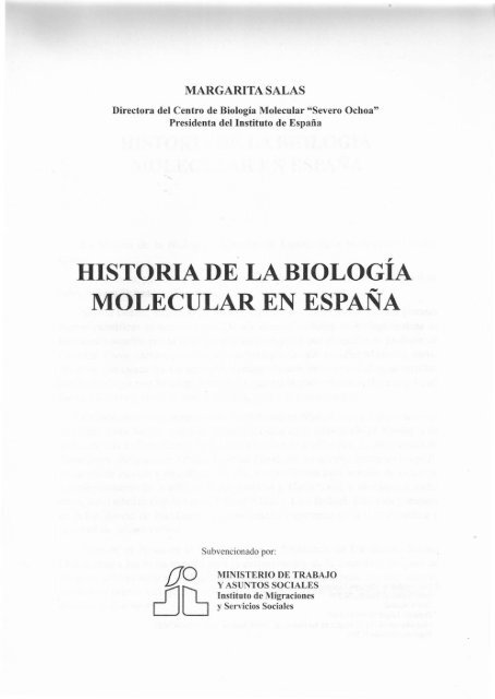 HISTORIA DE LA BIOLOGIA MOLECULAR - umer