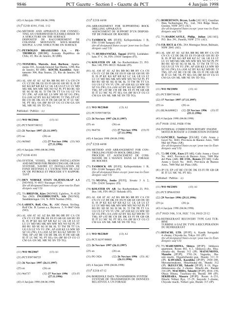 PCT/1998/22 - World Intellectual Property Organization