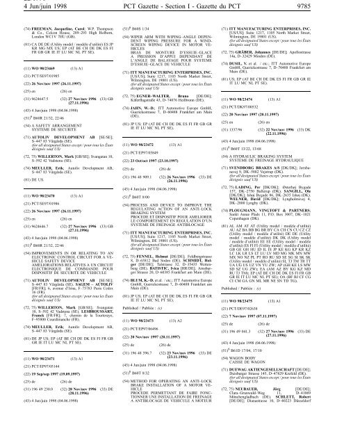 PCT/1998/22 - World Intellectual Property Organization