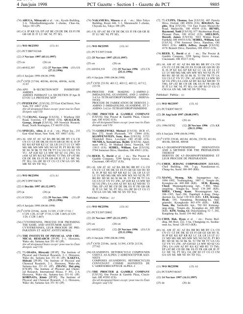 PCT/1998/22 - World Intellectual Property Organization