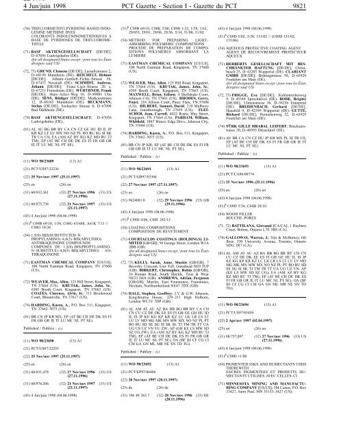 PCT/1998/22 - World Intellectual Property Organization