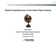 Global Competitiveness of the Indian Paper Industry - Department Of ...