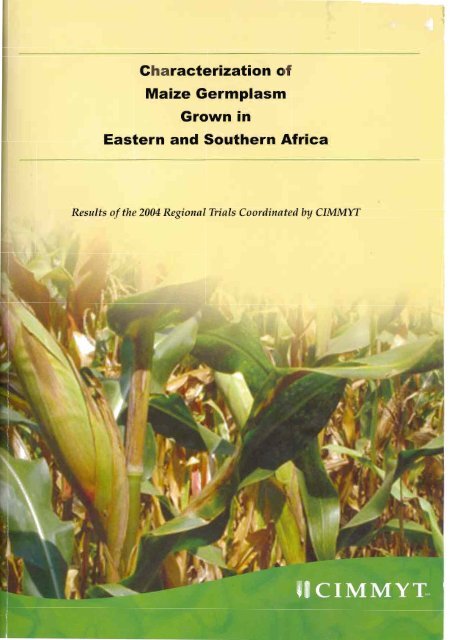 Characterization of Maize Germplasm Grown in Eastern and ...