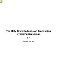 The Holy Bible: Indonesian Translation (Terjemahan ... - Bible Portal