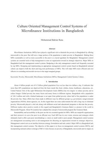 Culture Oriented Management Control Systems of ... - 横浜国立大学