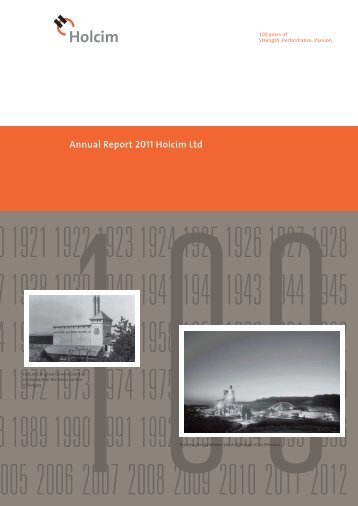 Annual Report 2011 Holcim Ltd