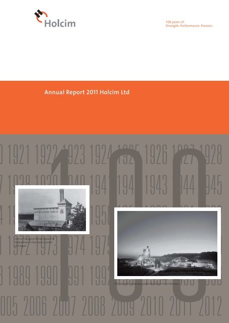 Annual Report 2011 Holcim Ltd