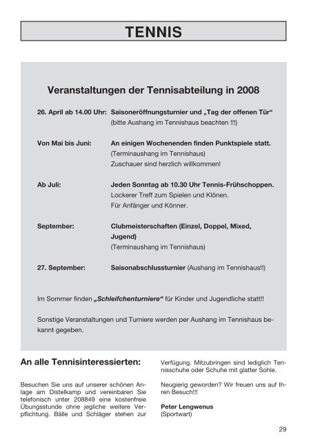 Ausgabe 78 Mai 2008 - TuS Appen