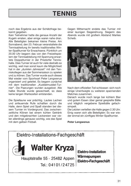 Ausgabe 78 Mai 2008 - TuS Appen