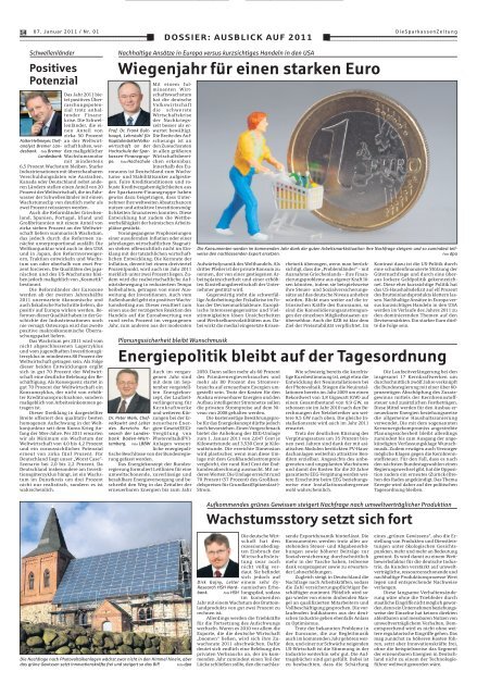 kurzmeldungen - Sparkassenzeitung