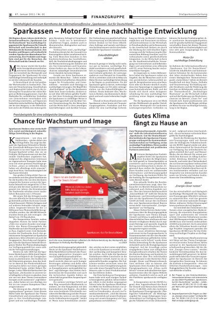 kurzmeldungen - Sparkassenzeitung