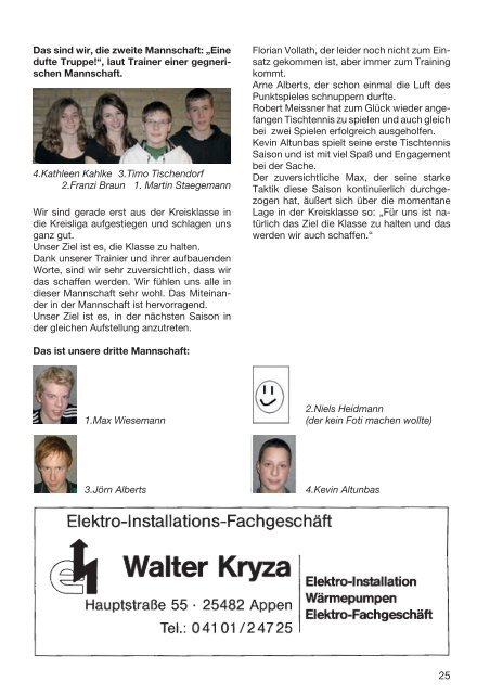 Ausgabe 81 April 2009 - TuS Appen