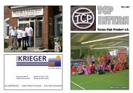 TCP Intern März 2009 - Tennisclub Prisdorf