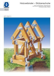 Holzverbinder – Stützenschuhe 07/2011 - Metsa Dış Ticaret