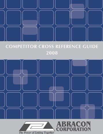 COMPETITOR CROSS REFERENCE GUIDE - Abracon