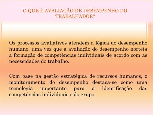 sistema de informação e gestão de avaliação de desempenho