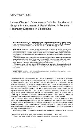 Human Chorionic Gonadotropin Detection by Means of ... - Library