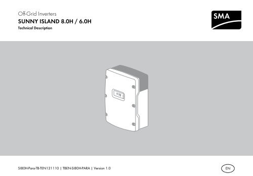 Sunny Island 8 0h 6 0h Technical Description Sma Solar