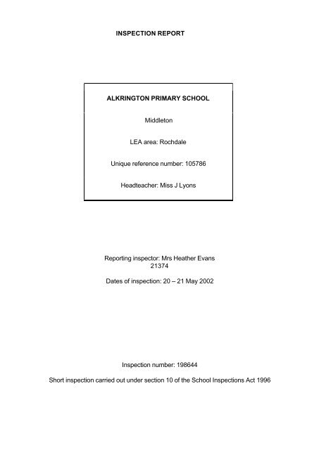 pdf School inspection report - Ofsted