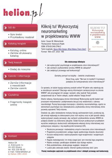 Kliknij tu! Wykorzystaj neuromarketing w projektowaniu WWW