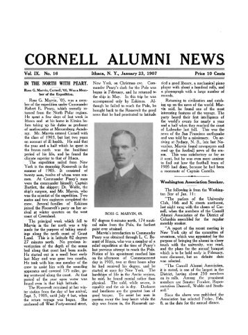 CORNELL ALUMNI NEWS - Cornell University