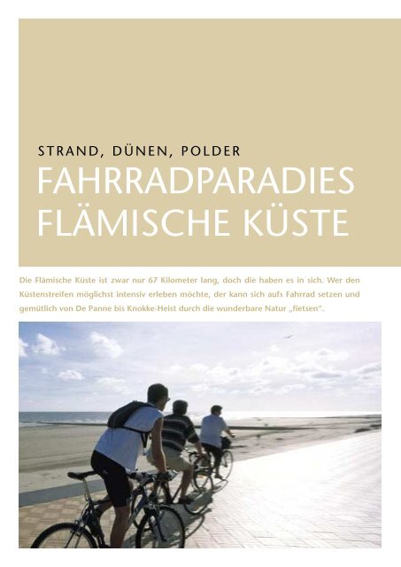 KÜSTE - Tourismus Flandern-Brüssel