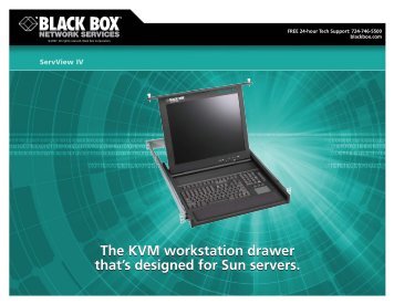 The KVM workstation drawer that's designed for Sun ... - Black Box