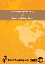 Taiwantrade Digital Catalogs of Sporting & Leisure Goods