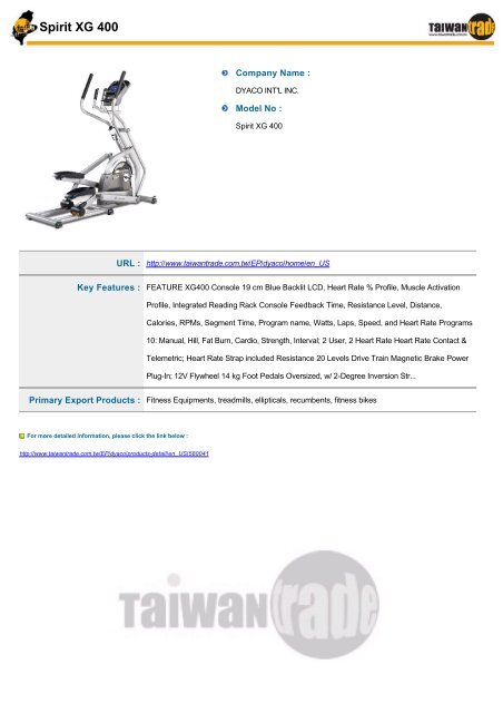 Taiwantrade Digital Catalogs of Sporting & Leisure Goods