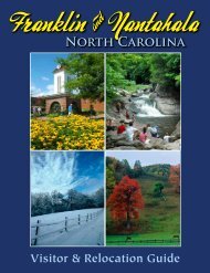 North Carolina Visitor & Relocation Guide - Franklin Chamber of ...