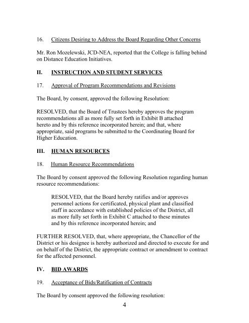 SLCC Board of Trustees Meeting Minutes, November 17, 2005