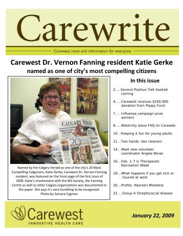 January 2009 - Carewest
