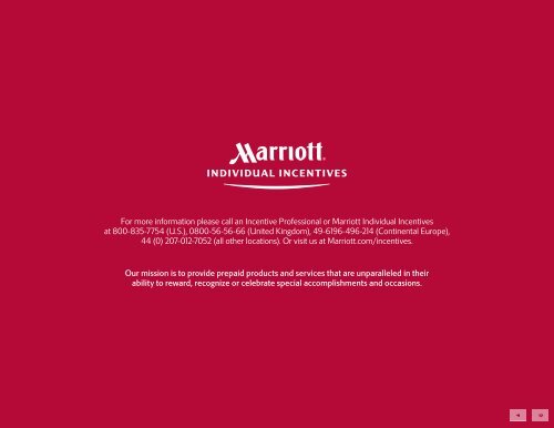 Incentives - Marriott