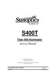 lit-129a sunoptics surgicaltitan s400t service manual