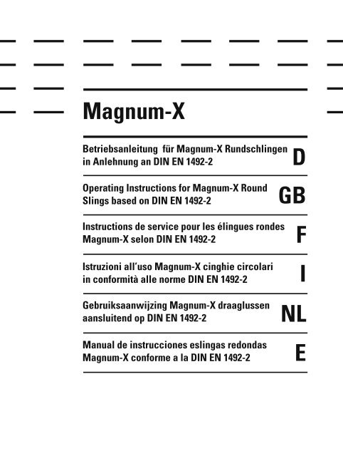 Magnum-X GB D F I NL E - Spanset