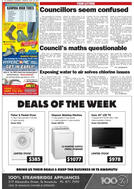 Te Awamutu Courier - May 24th, 2011 - Te Awamutu Online