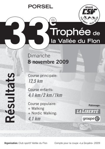 Trophée de la Vallée du Flon 2009 - Club Sportif Vallée du Flon