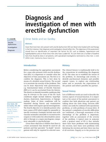 an analysis of erectile dysfunctions in american men Baltimore -- eighteen million american men ages 20 or older have erectile dysfunction, generally attributed to the effects of diabetes, hypertension, or physical inactivity, researchers here reported. an analysis of erectile dysfunctions in american men Baltimore -- eighteen million american men ages 20 or older have erectile dysfunction, generally attributed to the effects of diabetes, hypertension, or physical inactivity, researchers here reported.