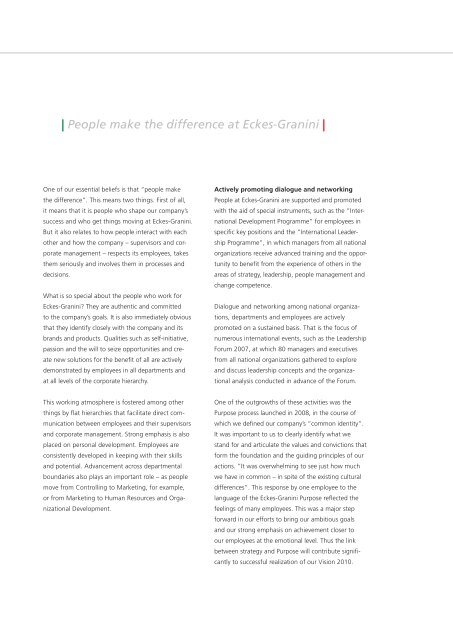 ANNUAL REPORT 2008 - Eckes-Granini Group