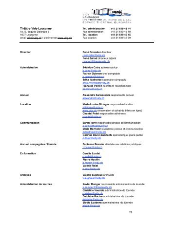 Théâtre Vidy-Lausanne