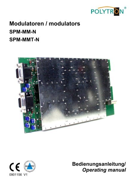 Modulatoren / modulators - Polytron-Vertrieb GmbH