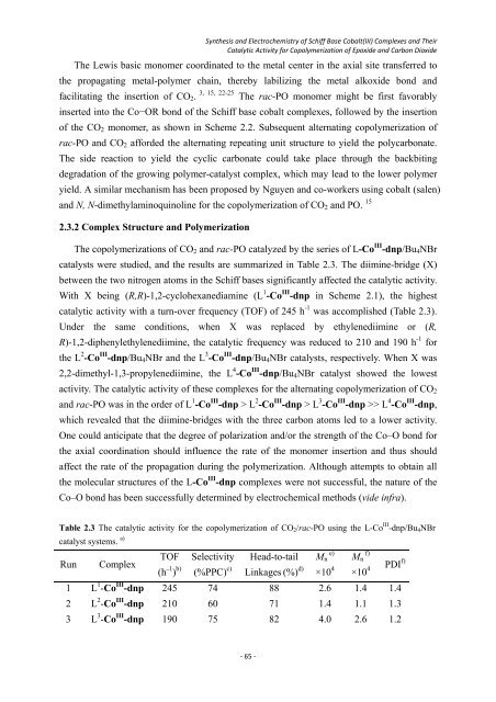 Catalytic Synthesis and Characterization of Biodegradable ...