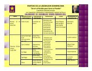 CALENDARIO ACTIVIDADES VIII CONGRESO - PLD 2013