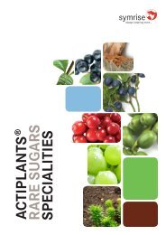 ACTIPLANTS® r A re Sug A r S SPeCIALITIeS - Symrise