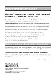 Bulletin communal - Villars-sur-Glâne