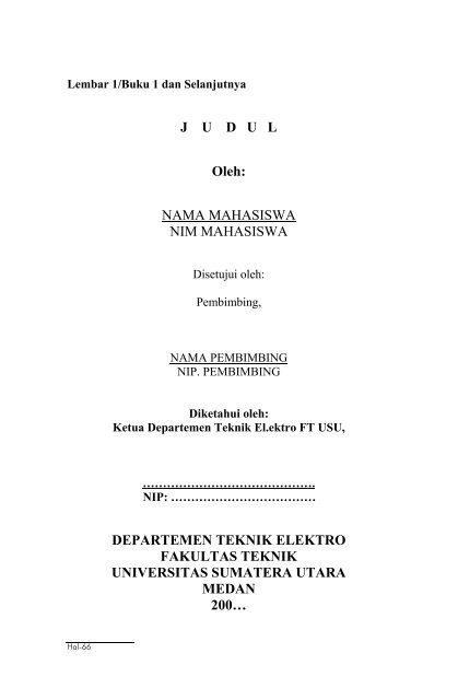 Teknik Elektro - Universitas Sumatera Utara