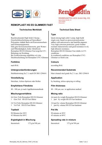 Download technische Merkblatt (PDF)