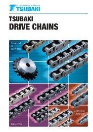 Tsubaki drive chains - Tsubakimoto Chain Co.