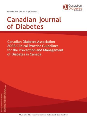 2008 Clinical Practice Guidelines - Canadian Diabetes Association