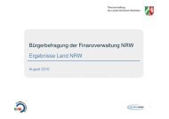 Bürgerbefragung der Finanzverwaltung NRW